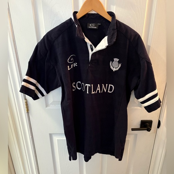 Scotland mens Rugby Shirt - Navy - Picture 2 of 6